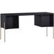 Avida 61 X 24 inch Gold / Black/Natural Desk